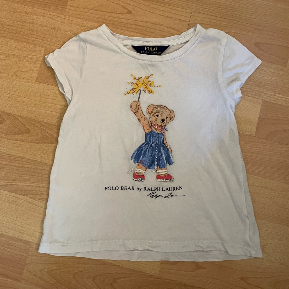 Polo by Ralph Lauren White girls Polo Bear Tee